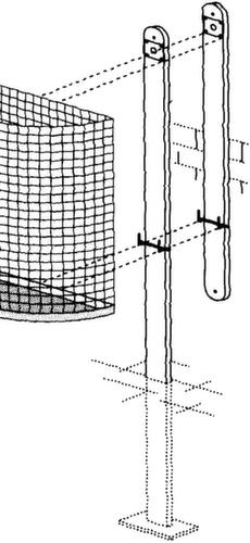 Drahtgitter-Behälter mit geschlossenem Boden Technische Zeichnung 1 L
