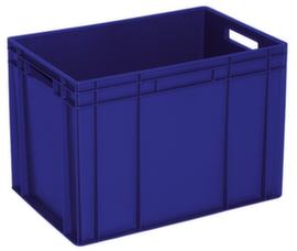 Euronorm-Stapelbehälter Basic mit verstärktem Rippenboden, blau, Inhalt 83 l
