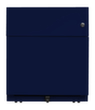 Bisley Rollcontainer Note mit HR-Auszug, 1 Schublade(n), oxfordblau/oxfordblau