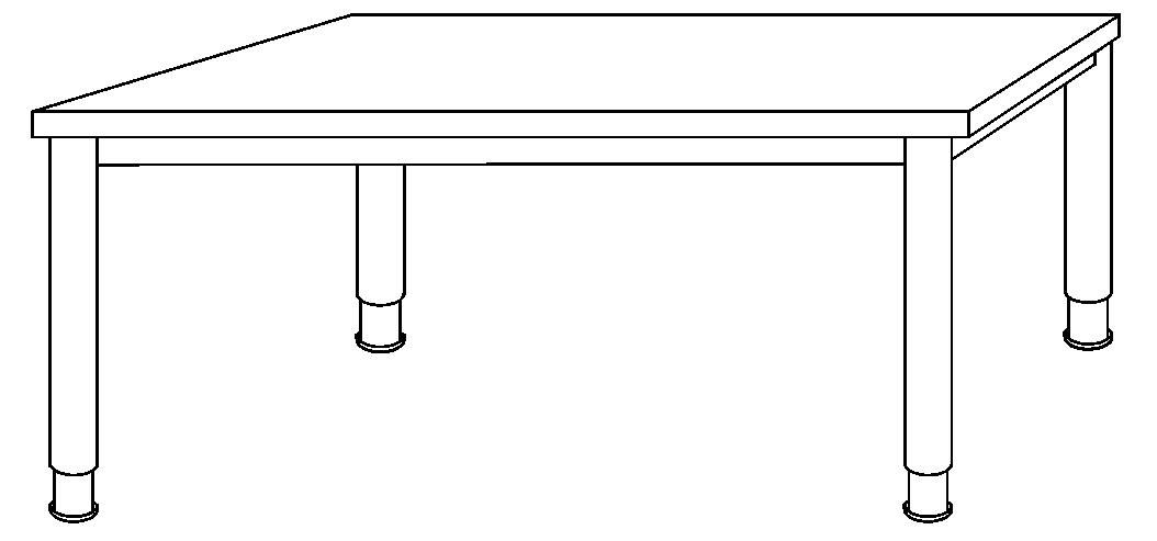 Schreibtisch Sina Technische Zeichnung 3 ZOOM