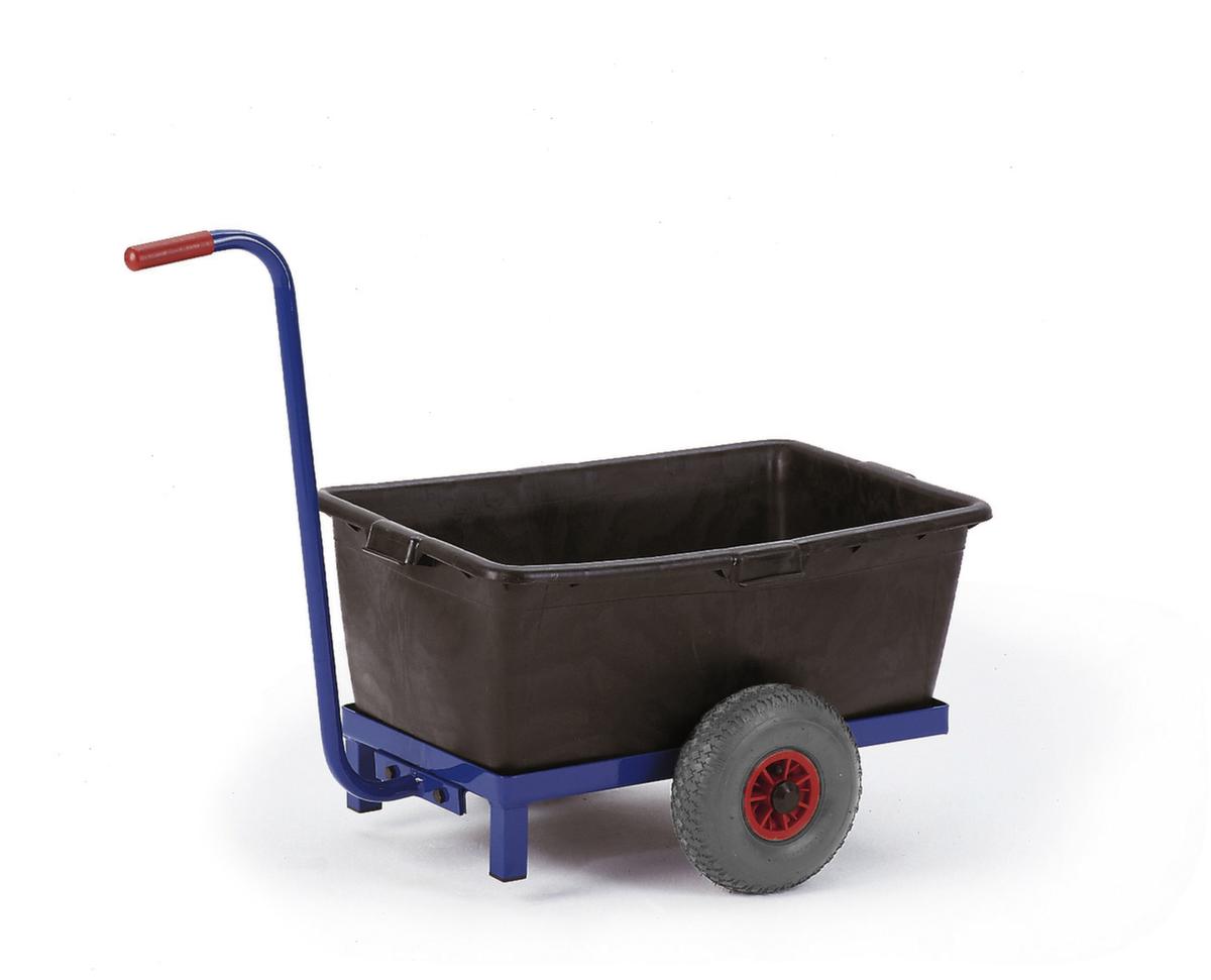 Rollcart Griffroller mit Kunststoffwanne, Traglast 150 kg, 2 Räder Standard 1 ZOOM