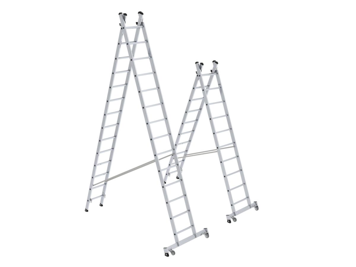 MUNK Mehrzweck-Kombileiter mit nivello®-Traverse/-Leiterschuhen Standard 1 ZOOM