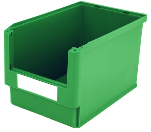 BITO Sichtlagerkasten hoch belastbar, grün, Tiefe 500 mm, Polypropylen