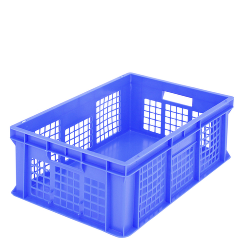 BITO Euronorm-Stapelbehälter Wände durchbrochen, blau, Inhalt 42 l