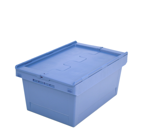 BITO Mehrwegbehälter verplombbar, Inhalt 47 l, Zweiteiliger Scharnierdeckel