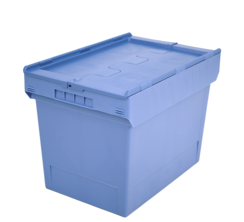 BITO Mehrwegbehälter verplombbar, Inhalt 74 l, Zweiteiliger Scharnierdeckel