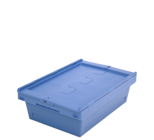 BITO Mehrwegbehälter verplombbar, Inhalt 29 l, Zweiteiliger Scharnierdeckel