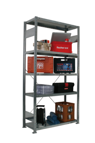 META Universal-Steckregal S3 Clip 150, Höhe x Breite x Tiefe 2500 x 1006 x 536 mm, 6 Böden