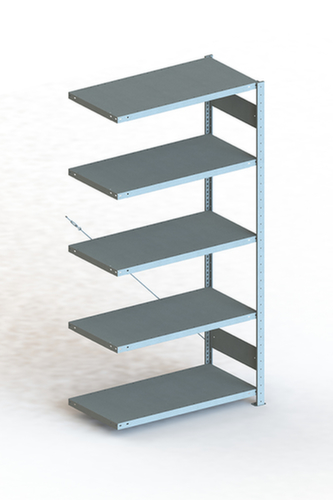 META Universal-Steckregal S3 Clip 150, Höhe x Breite x Tiefe 2000 x 1006 x 536 mm, 5 Böden