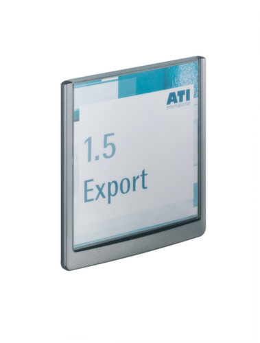 Durable TĂŒrschild Click Sign mit farbigem Rahmen, Hochformat 148,5