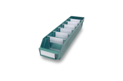 Regalkasten mit Sichtöffnung, grün, Tiefe 500 mm