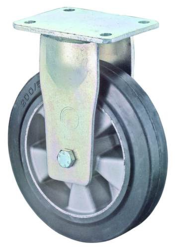 BS-ROLLEN Elastik-Vollgummi-Schwerlastrad, Traglast 200 kg, Elastik-Bereifung