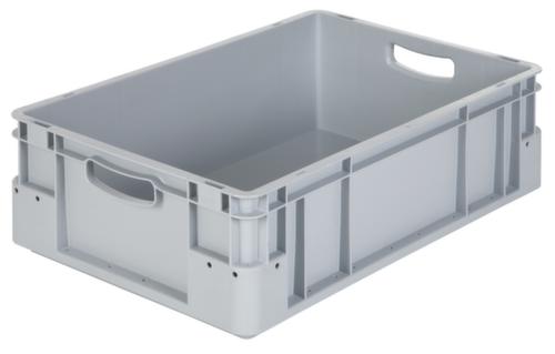 Industrie-Stapelbehälter, grau, Inhalt 90 l