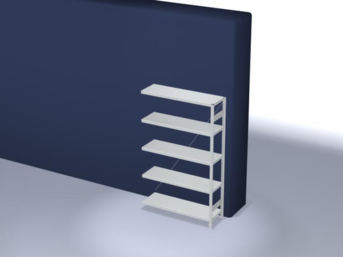 hofe System-Steckregal in Standard Bauart, Höhe x Breite x Tiefe 2000 x 1310 x 435 mm, 5 Böden