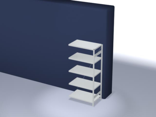 hofe System-Steckregal in mittelschwerer Bauart, Höhe x Breite x Tiefe 2000 x 1010 x 635 mm, 5 Böden