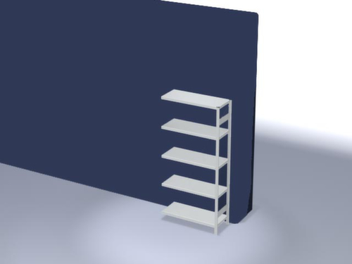 hofe Traversenregal in Standard Bauart, Höhe x Breite x Tiefe 2000 x 1010 x 435 mm, 5 Böden