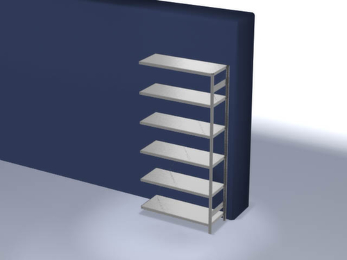 hofe Traversenregal in Standard Bauart, Höhe x Breite x Tiefe 2500 x 1310 x 535 mm, 6 Böden