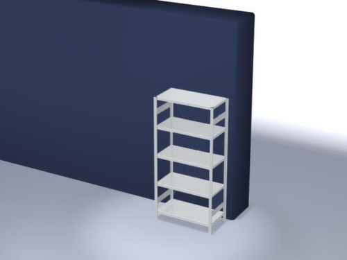 hofe Traversenregal in schwerer Bauart, Höhe x Breite x Tiefe 2000 x 1060 x 535 mm, 5 Böden