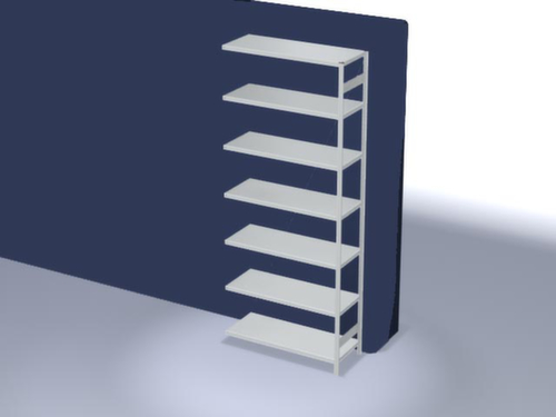 hofe Traversenregal in schwerer Bauart, Höhe x Breite x Tiefe 3000 x 1310 x 535 mm, 7 Böden