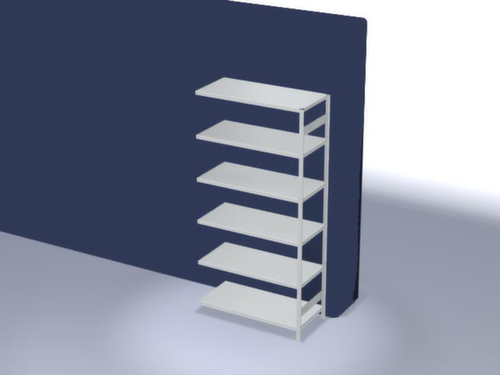 hofe Traversenregal in schwerer Bauart, Höhe x Breite x Tiefe 2500 x 1310 x 635 mm, 6 Böden