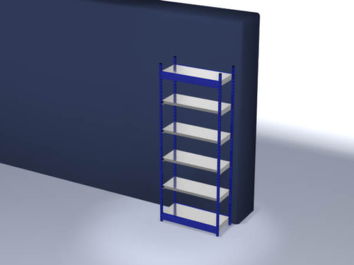 hofe Steckregal, Höhe x Breite x Tiefe 2500 x 1060 x 400 mm, 6 Böden