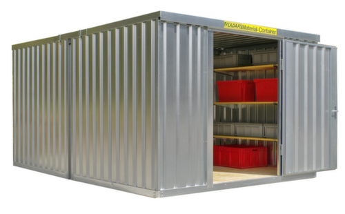 SĂ€bu Verzinkter Materialcontainer FLADAFIÂź mit 2 Modulen