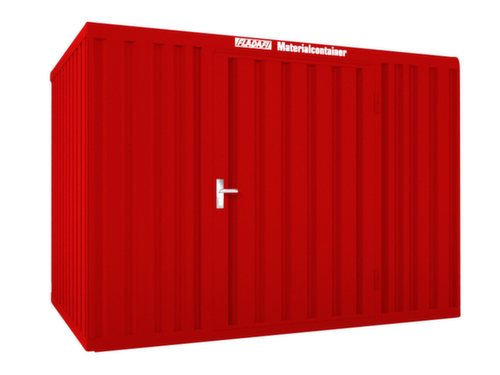 Säbu Lackierter Materialcontainer FLADAFI® mit Holzfußboden