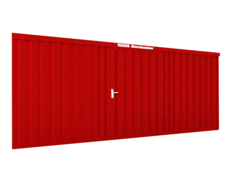 SĂ€bu Lackierter Materialcontainer FLADAFIÂź mit HolzfuĂboden