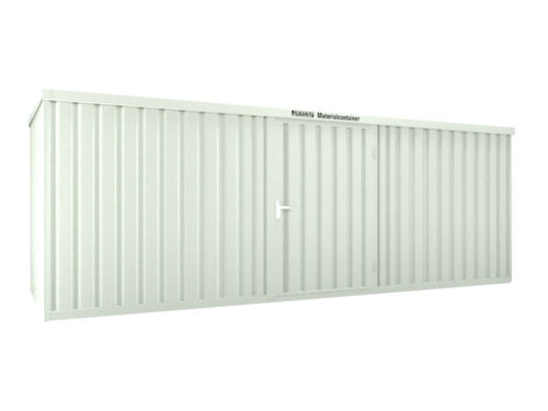 SĂ€bu Lackierter Materialcontainer FLADAFIÂź mit HolzfuĂboden