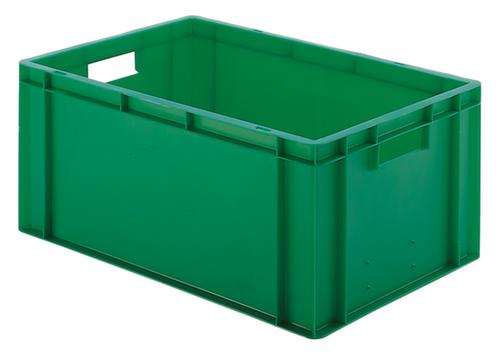 Euronorm-Stapelbehälter Wände + Boden geschlossen, grün, Inhalt 51 l