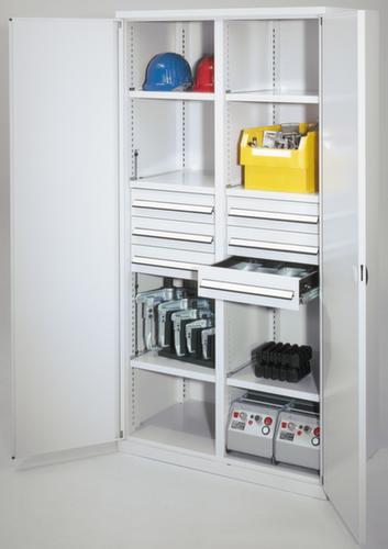 Kappes Schwerlast-Flügeltürenschrank RasterPlan® extra tief + mit Mitteltrennwand, Breite 1000 mm