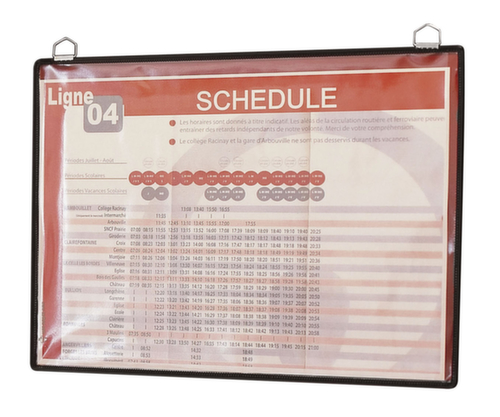 tarifold Aushangtasche tview, DIN A5, Rahmen mit Metallöse