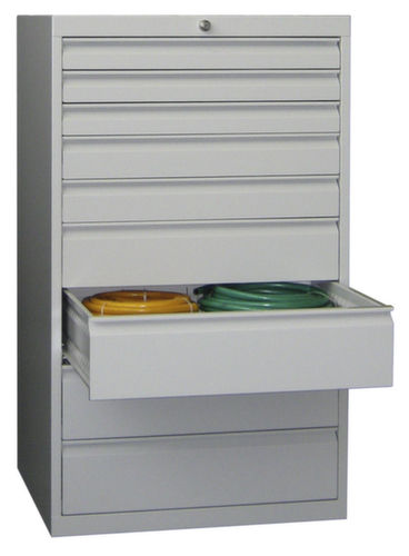 PAVOY Schubladenschrank Basis Plus RAL7035, 9 Schublade(n), RAL7035 Lichtgrau/RAL7035 Lichtgrau