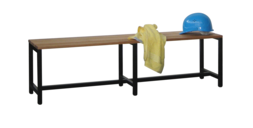 PAVOY Umkleidebank Basis mit Holzleisten