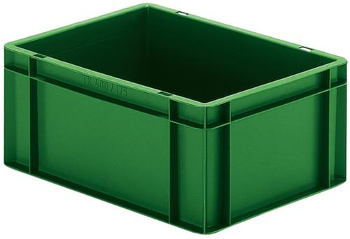 Euronorm-Stapelbehälter Wände + Boden geschlossen, grün, Inhalt 15 l