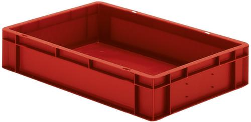 Euronorm-Stapelbehälter Wände + Boden geschlossen, rot, Inhalt 22 l