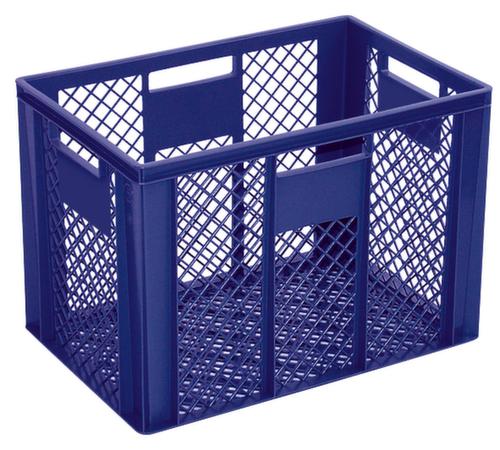 Euronorm-Stapelbehälter Basic mit verstärktem Rippenboden, blau, Inhalt 83 l