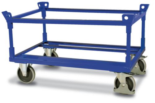 VARIOfit Paletten-Fahrgestell mit Kranösen, Traglast 1200 kg, Ladeflächenlänge 1200 mm