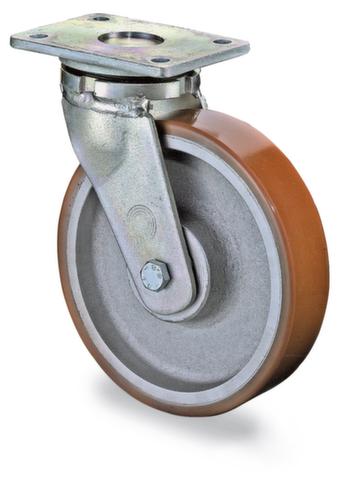 BS-ROLLEN Schwerlastrolle, Traglast 1200 kg, Polyurethan-Bereifung