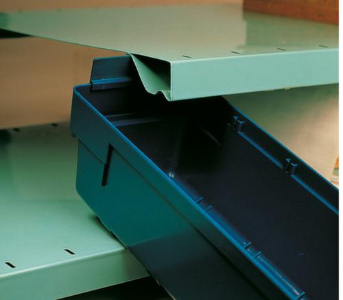 Regalkasten mit Sichtöffnung, rot, Tiefe 300 mm