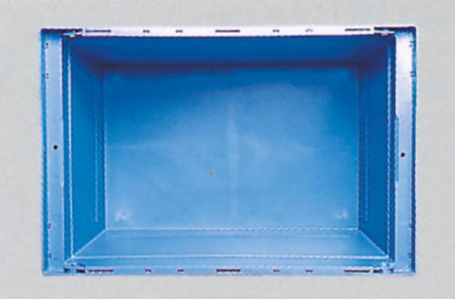 BITO Mehrwegbehälter verplombbar, Inhalt 29 l, Zweiteiliger Scharnierdeckel