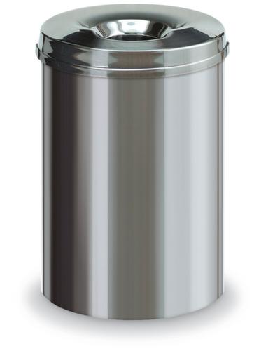 Selbstlöschender Edelstahl-Papierkorb