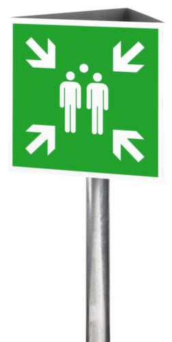 Dreiecksschild für Sammelstelle