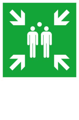 Fluchtwegschild Sammelstelle, Wandschild, Standard