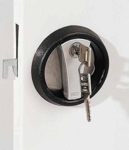 Kappes Schwerlast-Sichtfensterschrank RasterPlan® extra tief + mit Mitteltrennwand, Breite 1000 mm