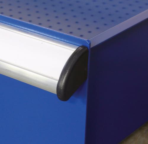 KLW Lutz Werkbank mit Multiplexplatte, 1 Schublade, 1 Schrank, 1/2 Ablageboden