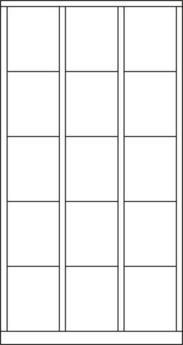 PAVOY Schließfachschrank Basis, 15 Fächer