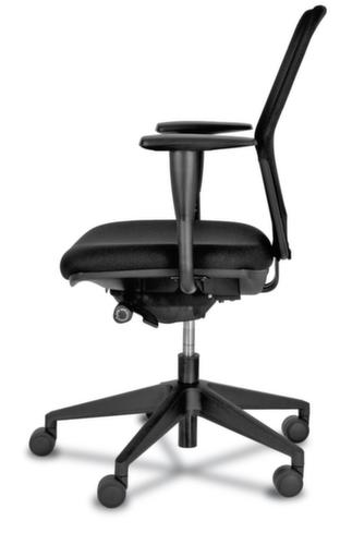 Bürodrehstuhl, Netzrückenlehne, schwarz