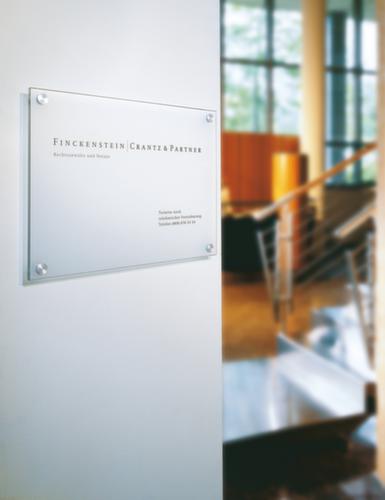 Wandschild CRISTALLO aus ESG, Querformat 297