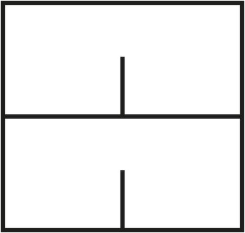 C+P Hängeregistraturschrank Asisto, 2 Auszüge, RAL9006 Weißaluminium/RAL9006 Weißaluminium